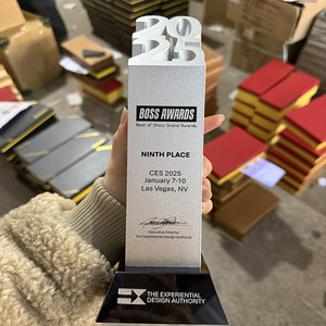 جوائز الشركة المخصصة للأعمال الشخصية الفاخرة هدايا الاجتماعات السنوية الكأس المعدني جوائز الشركة الكبيرة Star - Product Image 2