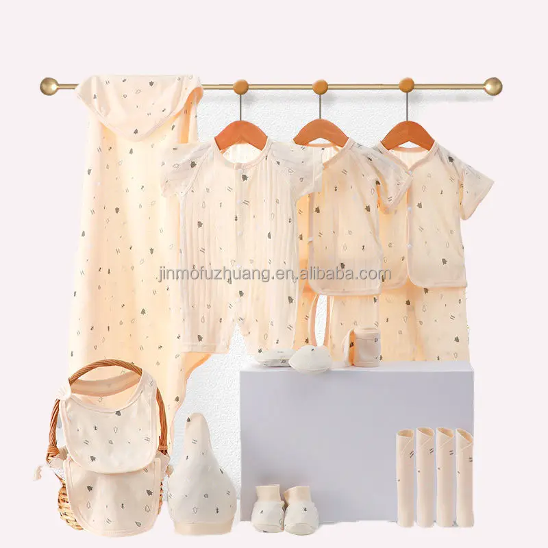 Basso MOQ produttori di abbigliamento per bambini Set pigiama neonato Set regalo neonato animale in cotone