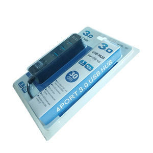 ฮับ3.0 USB ฮับรับส่งข้อมูลสูงฮับ4 in 1พร้อมไฟ LED บรรจุภัณฑ์เฉพาะสาย USB - Product Image 6