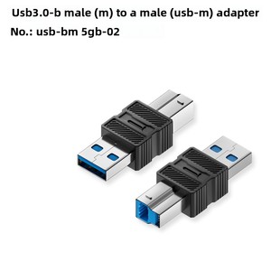 Adaptador USB 3,0-B 5W Salida PVC para impresora Carga Transferencia DE DATOS Caja de disco duro Instrumento Conexión de monitor de expansión