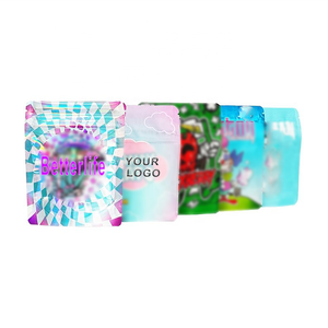 100 paket koku geçirmez 5X8 özel küçük çocukların açamayacağı siyah 3X4 tüm Stand Up paket ambalaj çok renkli 16 Oz Mylar çantalar - Product Image 2
