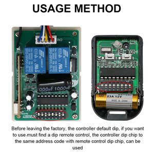SMC5326-P 5326 330MHz Dip-Schalter 330MHz Fernbedienung 433MHz 315MHz 2-Kanal-Empfängersteuerung Automatische Puerta-Fernbedienung - Product Image 4