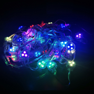 Индивидуальная адресация 30 мм RGB пиксельный светодиодный точечный модуль света с прозрачными линзами UCS1903 WS2811 - Product Image 2