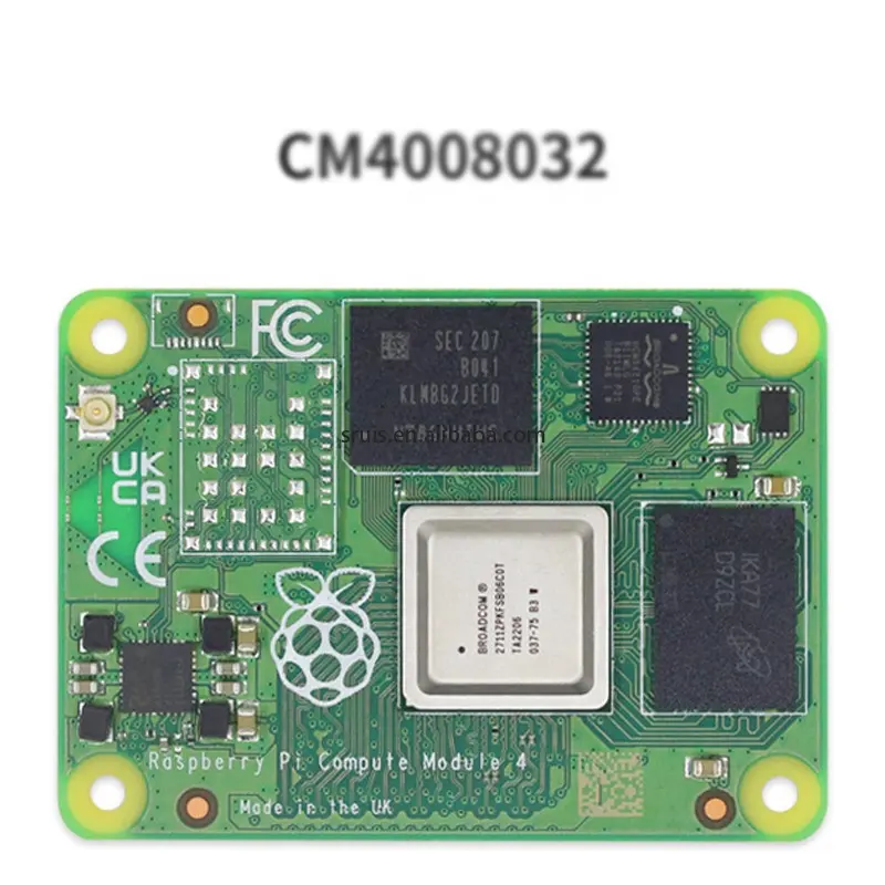 وحدة كمبيوتر Raspberry Pi 4, 8 جيجا بايت RAM 32 جيجا بايت eMMC CM4008032 دون واي فاي