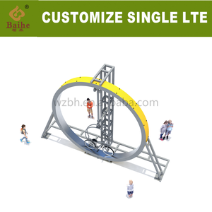 BAIHE حديد سلسلة معدات تسلية عاجزة ، PE صافي الأحمر الغزل الدراجة معدات بلاستيكية ملعب في الهواء الطلق - Product Image 2
