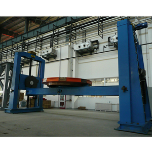 Automatic turntable rotation turning double column three axis positioner with chuck and holder - Product Image 3