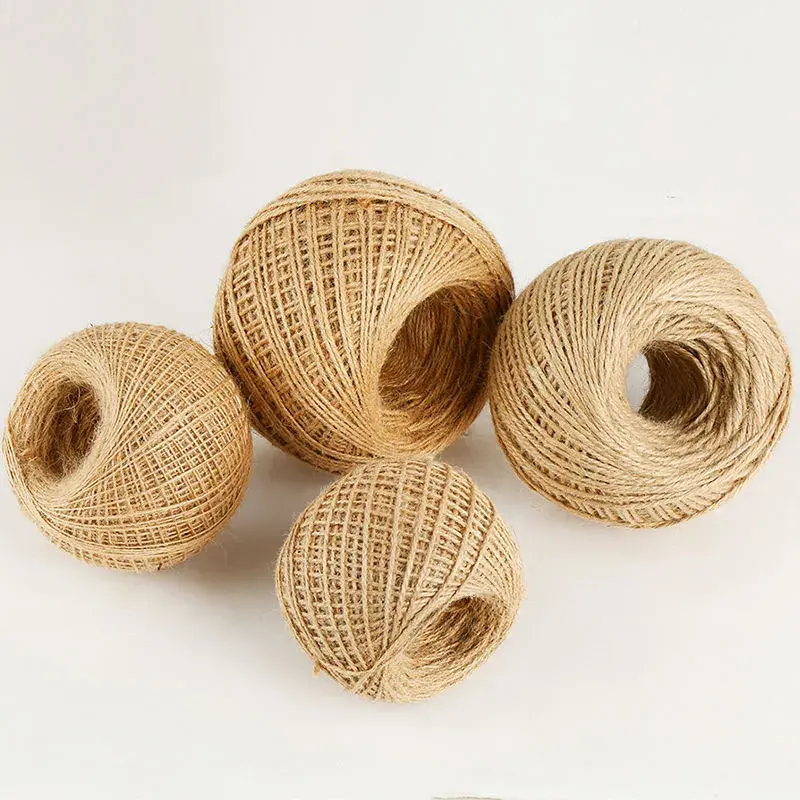 Premium 3 strands natural handmade twine hemp ball twine twine packing rope