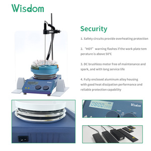 WISDOM MX-W-PT Lab Heizplatte Programmier barer Magnet rührer mit Timer PT1000 Sensor 999 Min Laborgeräte - Product Image 6