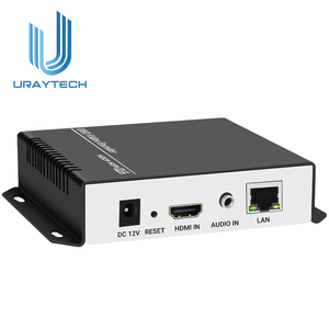 URayTech 4K H.265高清多媒体视频流编码器高清多媒体到IP编码器，带SRT RTMP UDP HTTP RTSP HLS多播协议
