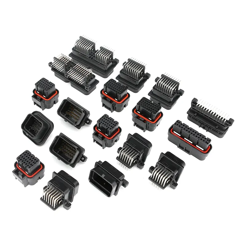 Conector de Cable Impermeable Automotriz para Montaje en PCB Superseal 1,0mm, Serie AMP, 26/34/60 Pines, 9-6437287-8, 3-1437290-7