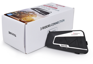 Toucare-sistema de comunicación T9S 2, intercomunicador para casco de motocicleta, BT, auriculares, intercomunicador para moto, bluetooth - Product Image 4