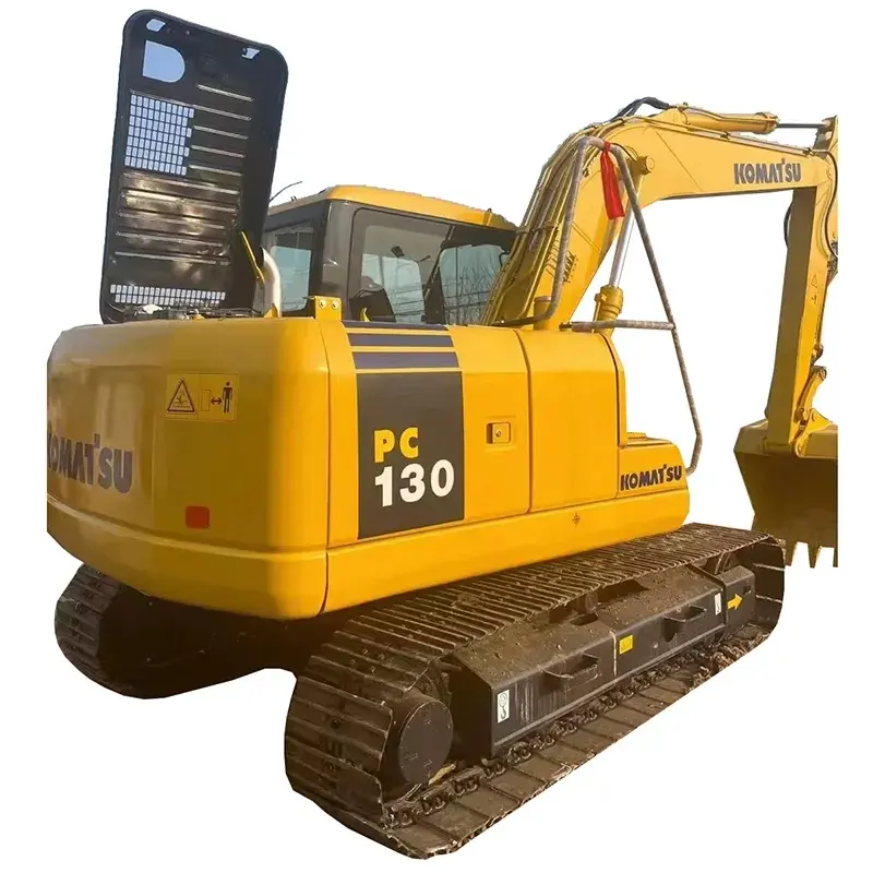 Neredeyse yeni japonya kullanılan Komatsu PC130-7 PC 130 hidrolik ekskavatörler PC130 130-7 kullanılan mini ekskavatör küresel teslimat hızlı gemi