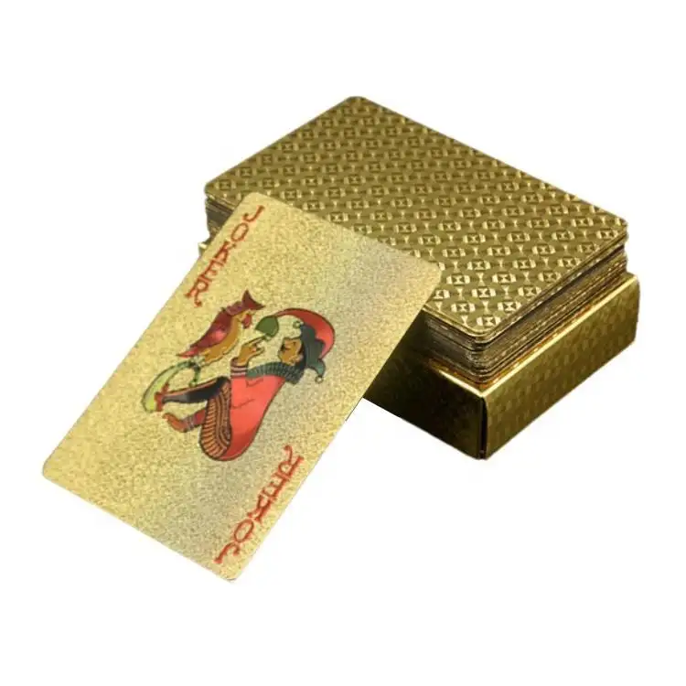 Manufacturers Printing 24K Gold Plated Game Playing Card Box