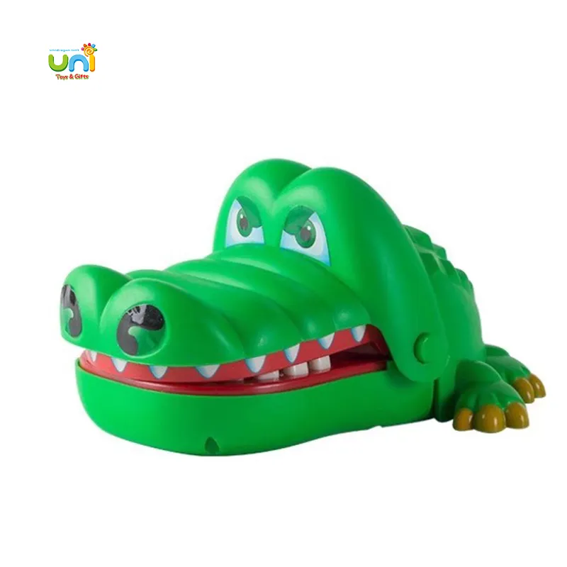 Brinquedo para dentista de dedo, brinquedo com mordedor de crocodilo pequeno, brinquedo para dentista