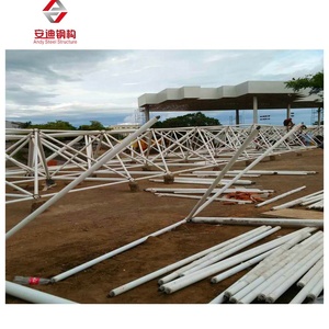 Fabricación de acero estructural Calibre ligero Marco espacial de acero Estructura de acero Techo de construcción - Product Image 3