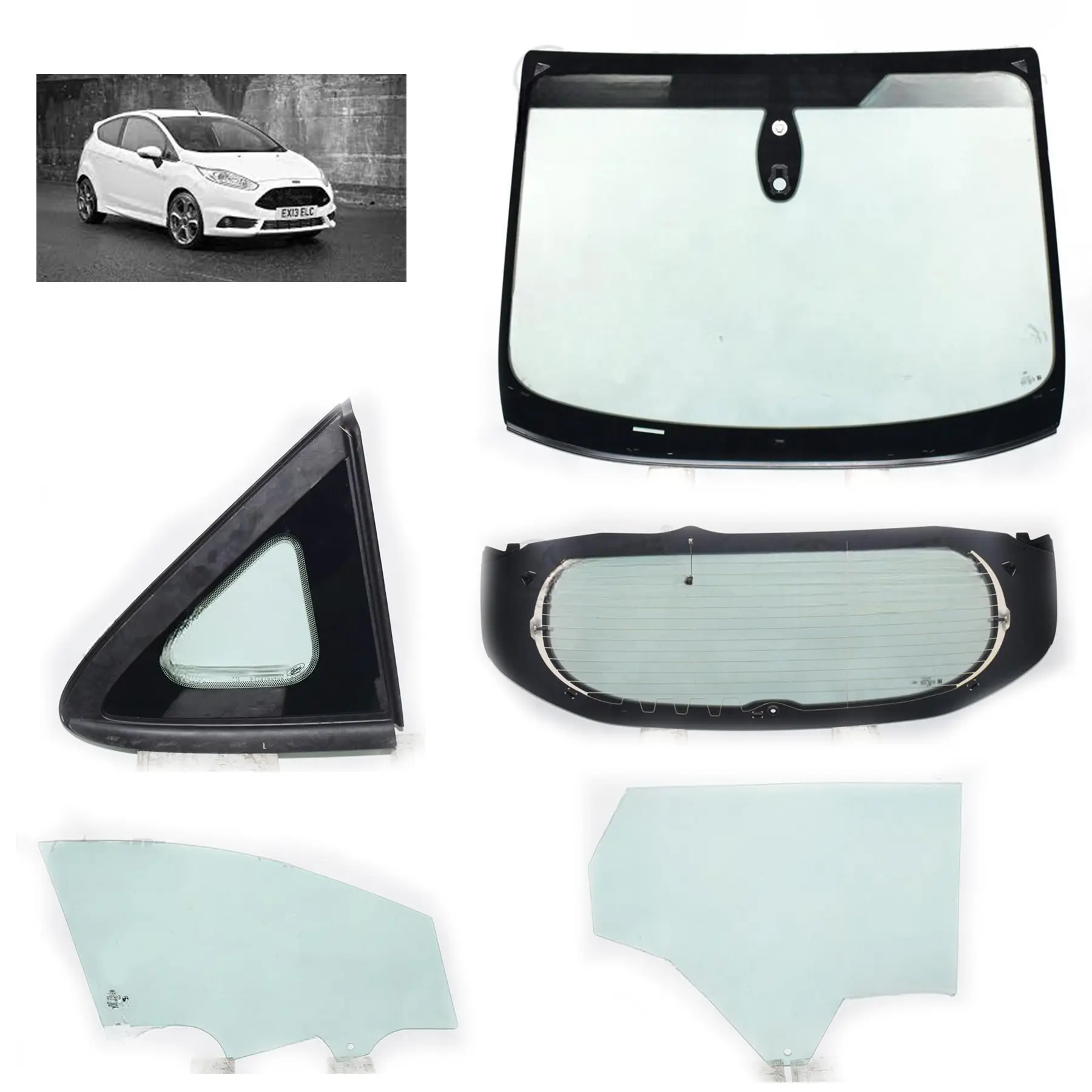 Ford Fiesta pára-brisa de vidro sunro do carro peças de vidro auto pára-brisas do carro pára-brisas original