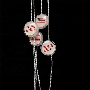 Factory Direct Price Customized Clear Logo Plastic <strong>Loop</strong> Fasteners Hang Tag <strong>String</strong> Lock for Clothes - Product Image 6