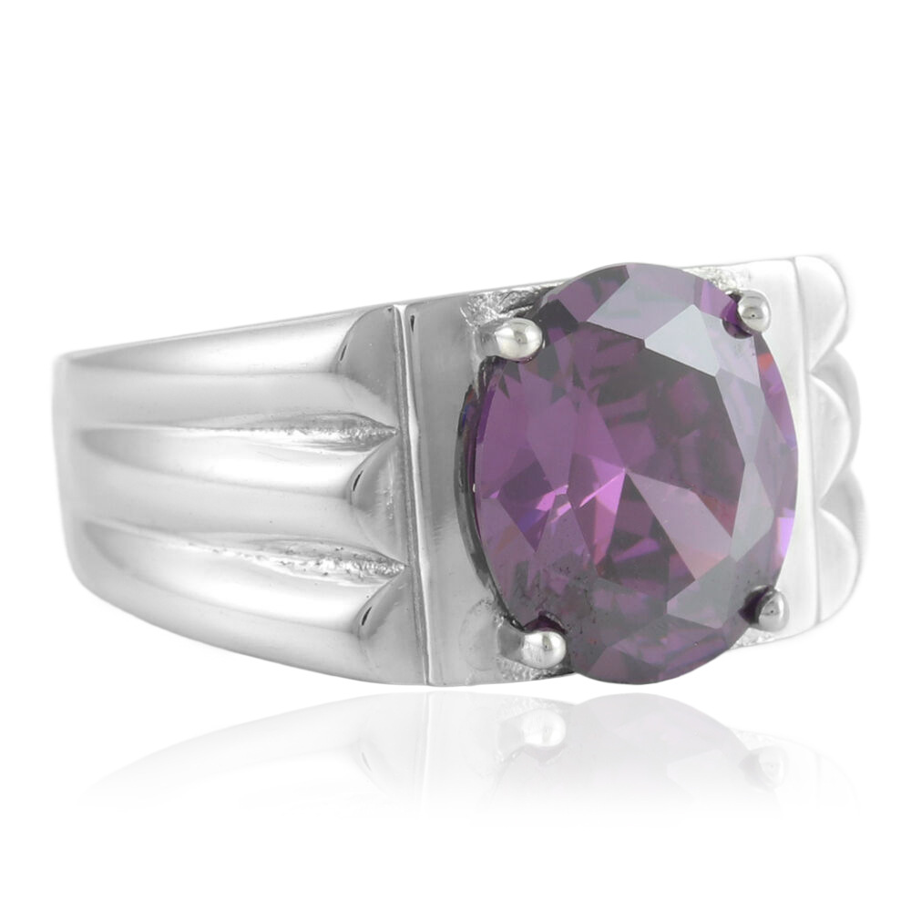 Pierre précieuse violette couleur acier (qualité américaine)