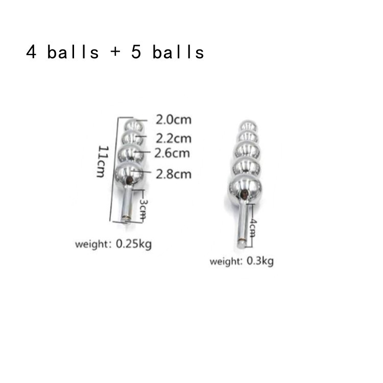 Plug anal argenté + plug vaginal