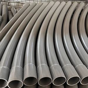 จัดหาท่อส่งไฟ PVC ท่อระบายน้ํา PVC-U สีเทา 45 องศา 90 องศา ข้อศอกขนาดใหญ่ - Product Image 2