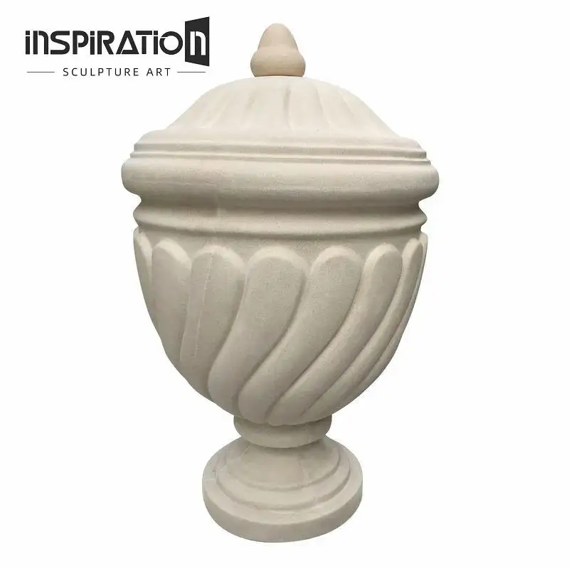 INSpiration personalizado arte escultura ornamentos jardim grande pedra urna flor vasos e plantadores