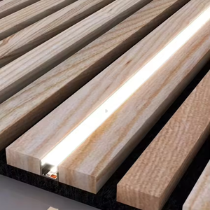 Tùy chỉnh bằng gỗ tấm Tường đá đen dẫn ánh sáng Acoustic Tấm tường bằng gỗ cho khách sạn Acoustic tấm Tường Gỗ - Product Image 3