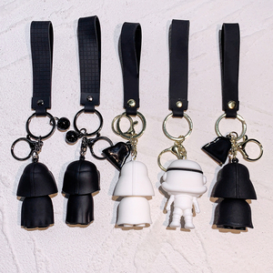 LC017 LC018 sevimli Kawaii SW uzay savaşları Darth Vader Maul klon Trooper anahtarlık Palpatine özel 3D dekoratif anahtarlık anahtarlık - Product Image 2