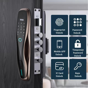 Tuş takımı ile WiFi akıllı kapı kilidi kolay kurulum anahtarsız giriş elektronik sürgü parmak izi ve şifre veri depolama seçenekleri - Product Image 4