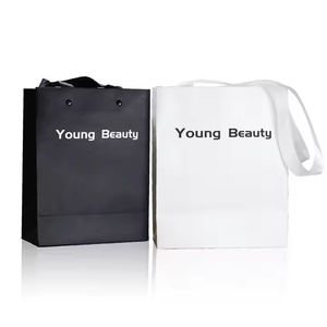 Impresión de bolsa de papel Kraft marrón liso con mango de cuerda trenzada Bolsas de papel personalizadas con su propio logotipo - Product Image 3