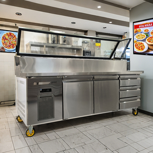 Tùy chỉnh tất cả các Vòng Kính Bìa Bar đúng đôi-cửa undercounter tủ lạnh với đôi-nhiệt độ phong cách - Product Image 1