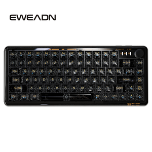 Teclado mecánico EWEADN V82 RGB para juegos, 82 teclas personalizadas para PC, tecla de alta transparencia, inalámbrico/con cable, USB, PCB Hotswap, 75% nuevo - Product Image 1