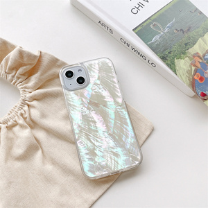 Luxury New Epoxy Real Conch Mobile Phone Cover <strong>Shell</strong> for iphone 11 12 13 14 Pro Max Pearl oyster Phone case for iphone 14 Plus - Product Image 5