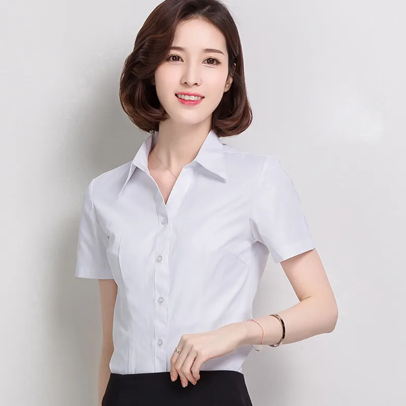 Personalizado de fábrica nueva 2023 de las mujeres de manga larga básica Casual elegante Oficina túnica mujer moda camiseta blusa superior