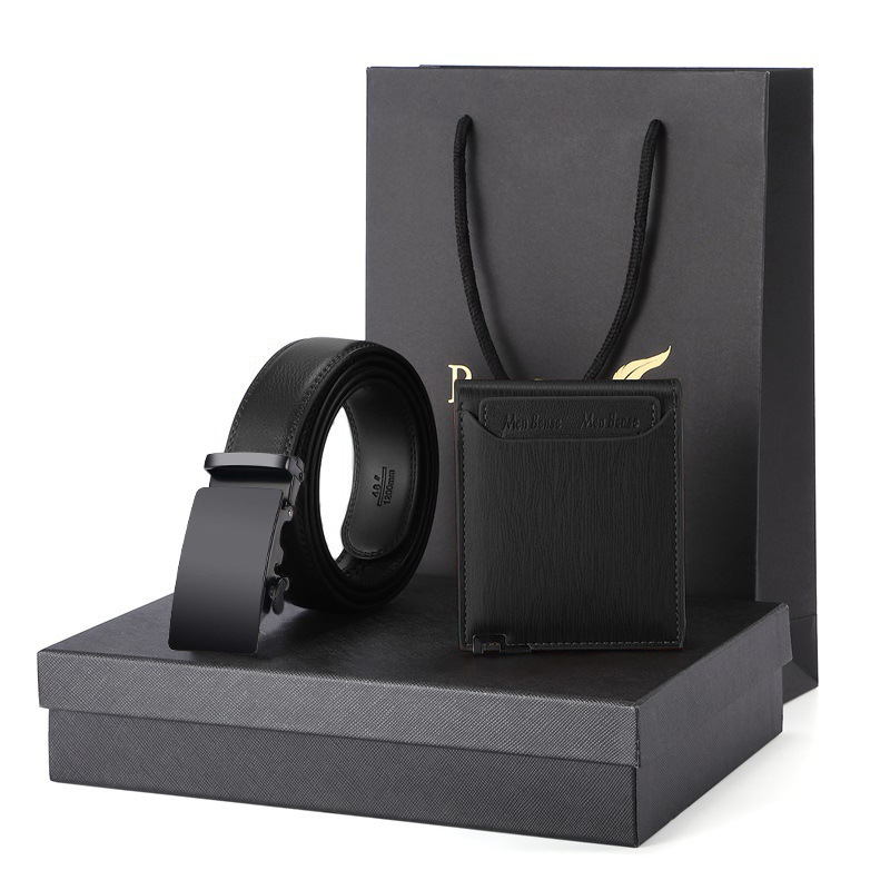 Sac cadeau latéral entièrement noir - Ceinture du deuxième étage