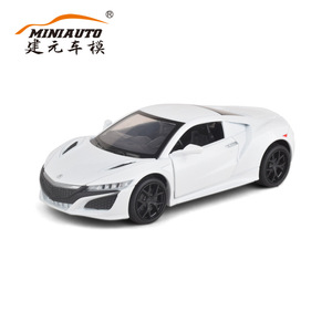 1:32アキュラNSXスポーツカー合金モデルサウンドとライトボックスプルバックメタルオーナメントコレクションモデル - Product Image 2