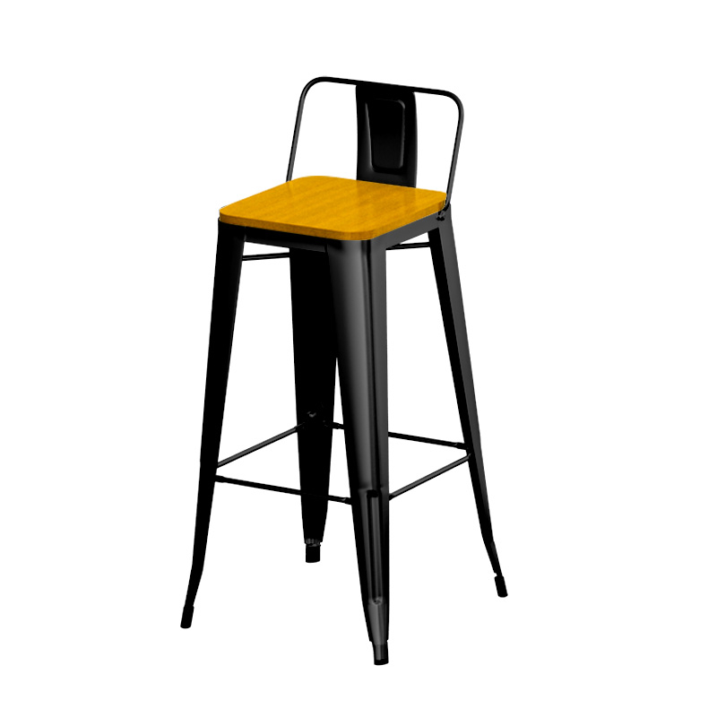 Matte black 75 high wood surface