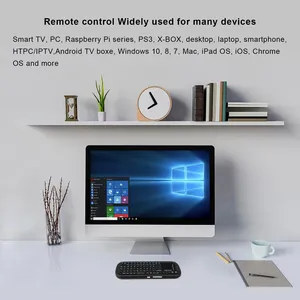 2025 Hot Sales Mini 2.4GHz <strong>Wireless</strong> <strong>Keyboard</strong> with Touchpad MouseCombo for Android TV Box/PC/Tablet/PS4/<strong>Raspberry</strong> <strong>Pi</strong> 3/HTPC