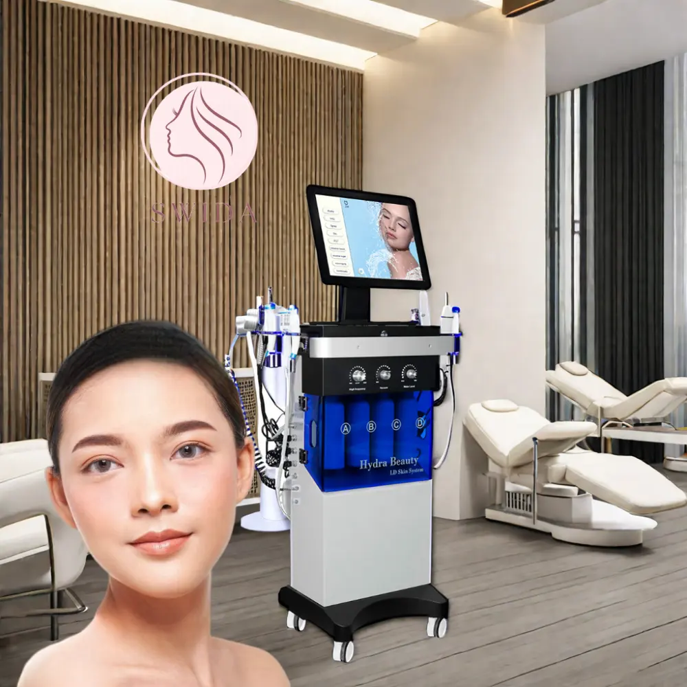2023 13 in1 Hydra Beauty Skin System OEM ODM Microdermabrasion Aqua Peel Machine EU/US/CNプラグ目用フェイシャルスキンケア