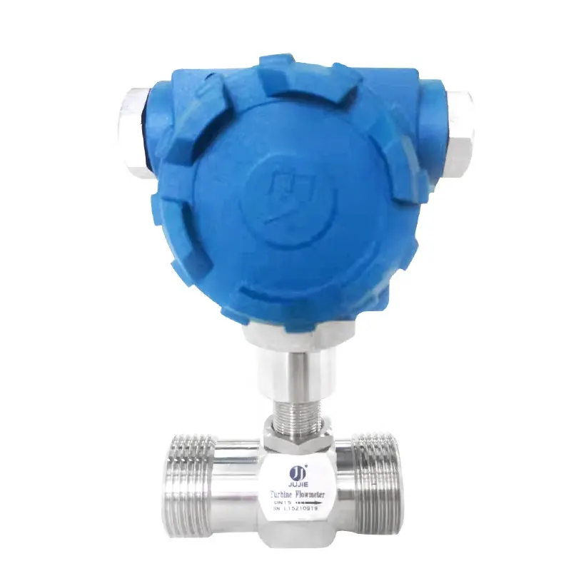 Smart Water Meter SS304 Metanol Cair, Bahan Bakar Diesel Sensor Aliran Air Cair 4-20mA