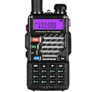Baofeng UV-5R + artı Walkie Talkie 5W Ham radyo UHF/VHF Dual Band iki yönlü radyo taşınabilir FM amatör 1800mAh telsiz radyo