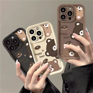 เคสโทรศัพท์มือถือลายหมีสีน้ำตาลเคสปกป้องเลนส์ฝาครอบ TPU สำหรับ tecno POP 10C POP 9 Spark Go 1 Go 2025 30C 30 Pro - Product Image 6