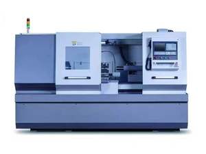 Piezas de mecanizado de funciones múltiples de alta velocidad, máquina CNC de torno CYK6150 X1000 de escritorio con portaherramientas - Product Image 2