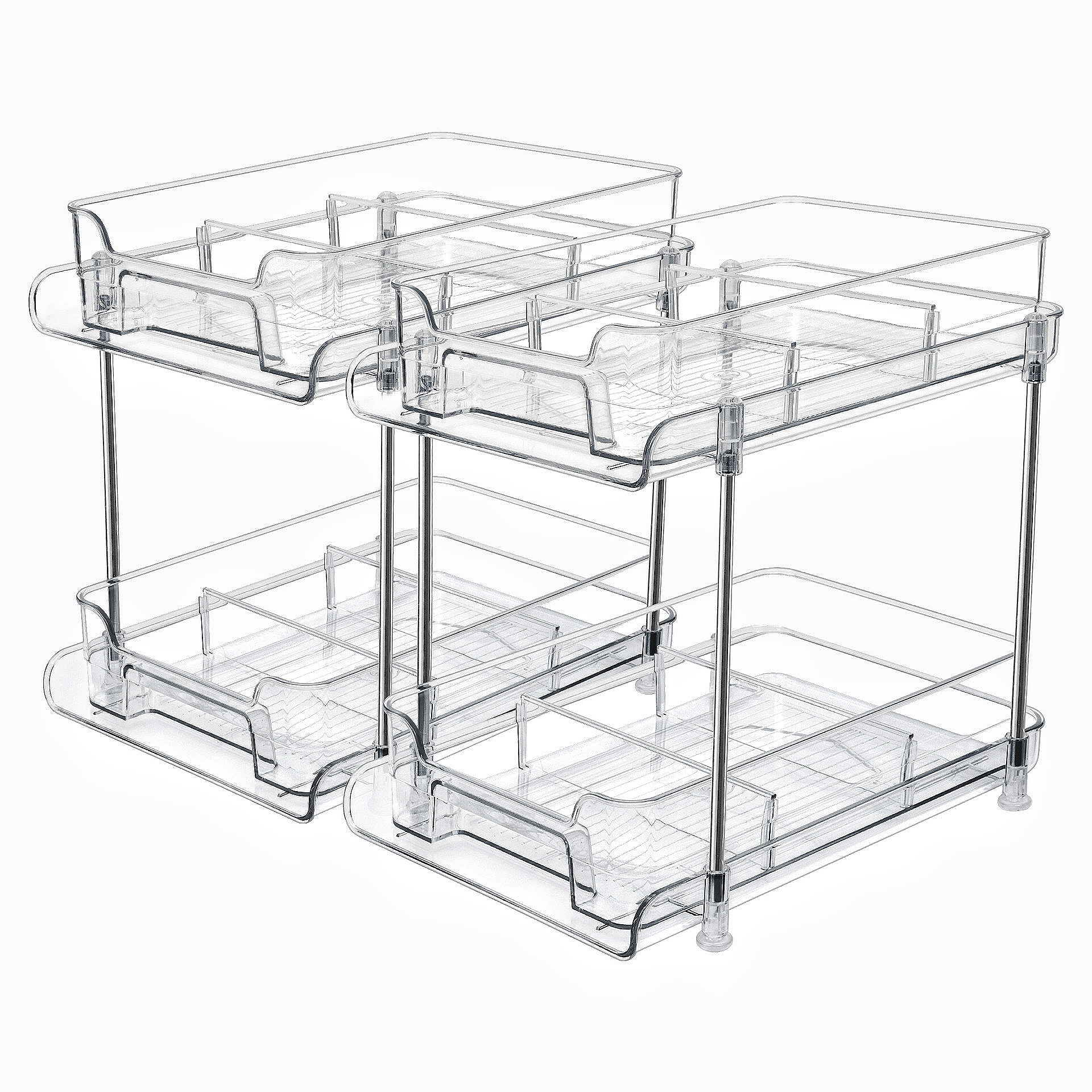 Clair 2 niveaux avec diviseur 2 pack