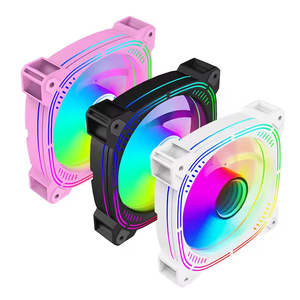 120mm RGB LEDゲーミングPCコンピュータファン4ピンマルチカラー5V ARGBプラスチックCPUクーラーコンピュータケース付きアプリケーション - Product Image 1