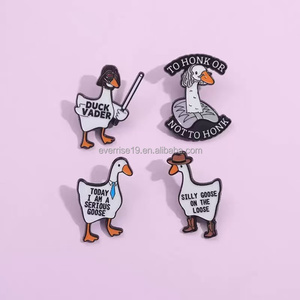 Sáng Tạo Vui Vịt Bảo Vệ An Ninh Trâm Kim Loại Pin <span class=keywords><strong>Baton</strong></span> Tie Cho Giáng Sinh Quốc Gia Ngày Halloween Tốt Nghiệp Đúc Kỹ Thuật - Product Image 1