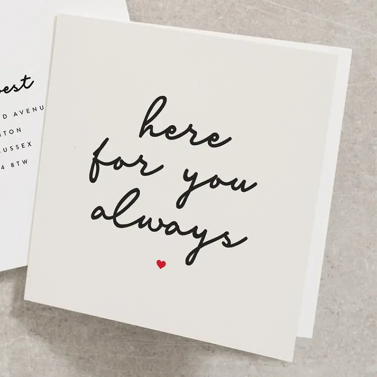 Personal isierte benutzer definierte leere Grußkarten Postkarte Hochzeit Geburtstag Einladung Dankes karten