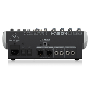 USB-аналоговая консоль Behringer X1204, 12 входов с 24-битным процессором Multi-FX и музыкальным оборудованием с USB и аудиоинтерфейсом - Product Image 1