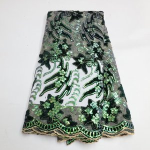 Tecido de veludo com lantejoulas e strass HNE-VCC0318