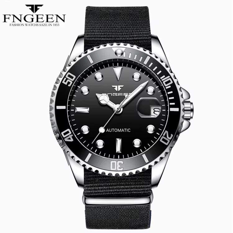 4 black - nylon strap