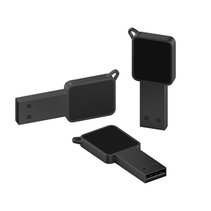 Memoria USB con forma de llave brillante LED de alta velocidad, logotipo personalizado, almacenamiento de datos cifrados de 64GB - Product Image 1